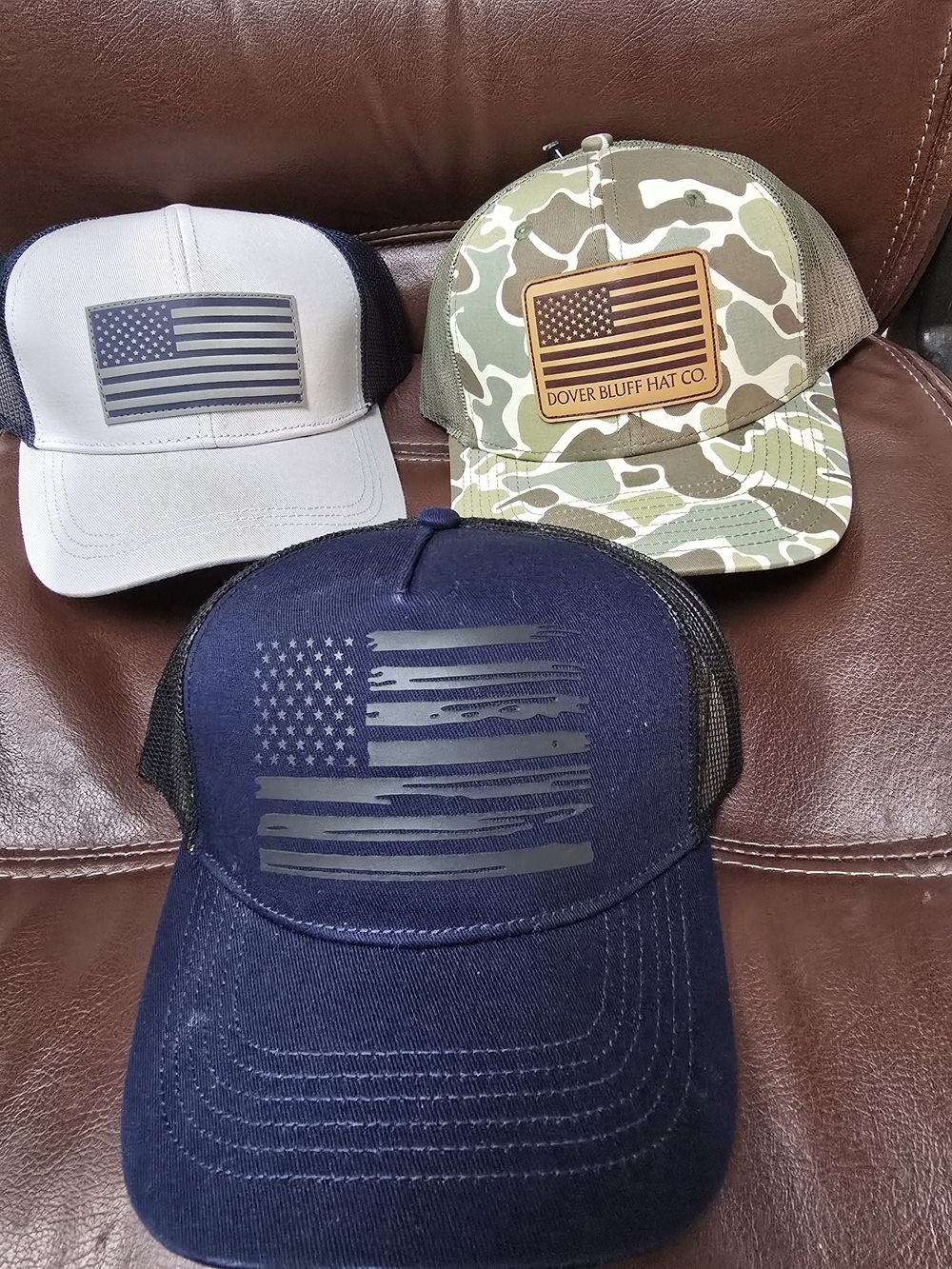 Men's Camo Trucker Cap - Green